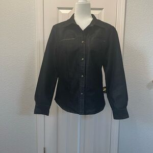 New York & Company Jean Shirt/Jacket